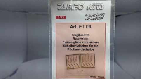 FT09 Tameo Kits fotoincisione tergilunotto 1/43