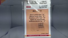 FT11 Tameo Kits fotoincisioni ganci cofano tipo "B" 1/43 - scala 1:43