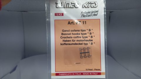 FT11 Tameo Kits fotoincisioni ganci cofano tipo "B" 1/43