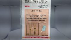 FT36 Tameo Kits fotoincisione cintura di sicurezza "WILLANS" 1/43 - scala 1:43