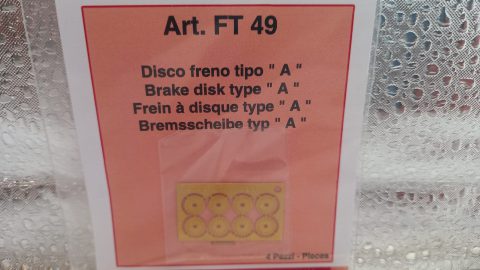 FT49 Tameo Kits fotoincisione disco freno tipo "A" 1/43
