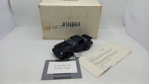 Franklin Mint Porsche 911 Carrera Targa 1/24, lievissima fioritura vernice, confezione usurata