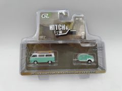 Greenlight Volkswagen Type 2 Minibus 1/64 Tavola da Surf + Rimorchio - scala 1:64