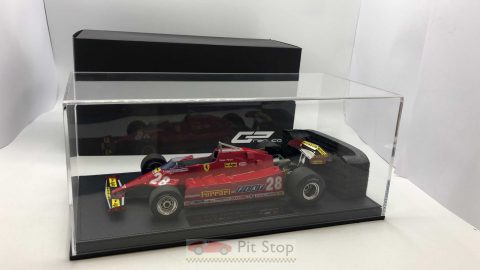 GP Replicas Ferrari 126 CX D.Pironi 1981 1/18 completo di teca