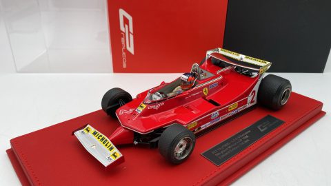 GP Replicas Ferrari 312 T5 G. Villeneuve Monaco GP 1980 1/18