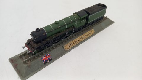 Treno LNER Class A1 Flying Scotsman 1/87, impolverato, senza scatola originale