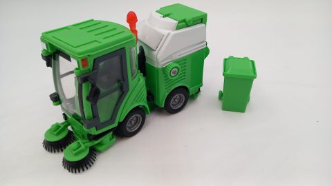 Camion spazzatrice stradale 1/16, con movimento a retrocarica, senza scatola originale