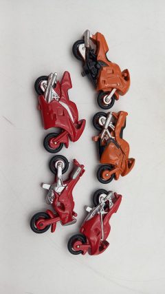Lotto moto in metallo 1/43, normali segni del tempo, buone condizioni - scala 1:43