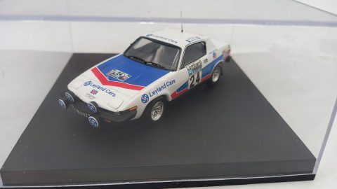 Triumph TR7 R.A.C. Rally 1976 1/43, completo di teca, senza scatola originale