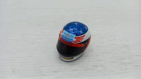 Casco helmet M. Schumacher 1/8, in perfette condizioni, senza scatola originale