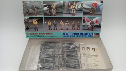 Hasegawa X48-7 W.W.II pilot figure set Japanese, German, U.S., British pilot figure 1/48