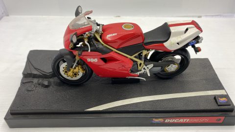 Hot Wheels Ducati 996 SPS 1/10 senza scatola originale, leggeri segni di usura