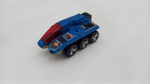 Hot Wheels Radar Ranger 1988 1/64, mancante di un particolare e di una ruota, senza scatola originale
