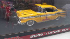 Jada Toys Deadpool e Chevy Bel Air Taxi 1957 1/24 - scala 1:24