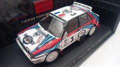 Kyosho Lancia Delta HF integrale Tour de Corse 1992 1/18, confezione usurata - scala 1:18