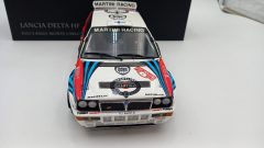 Kyosho Lancia Delta HF Evo 2 rally Monte Carlo 1/18, confezione lievemente usurata - foto 2