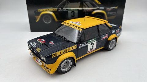 Kyosho Fiat 131 Abarth Olio Fiat Winner Rally Portugal 1977 1/18