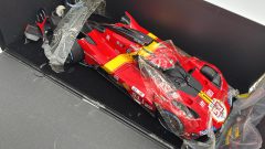 Looksmart Ferrari 499P AF Corse N.51 winner Le Mans 2023 1/12 modello rotto, teca scheggiata, ruote staccate, scatola rovinata - foto 2