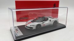 Looksmart Ferrari 296 Speciale A 1/43 Bianco Artico con Livrea - scala 1:43