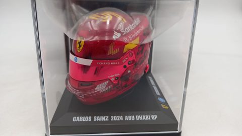 Looksmart replica casco helmet Carlos Sainz Abu Dhabi GP 2024 1/5