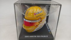 Looksmart replica casco helmet Lewis Hamilton Italian GP 2025 1/5 - scala 1:5