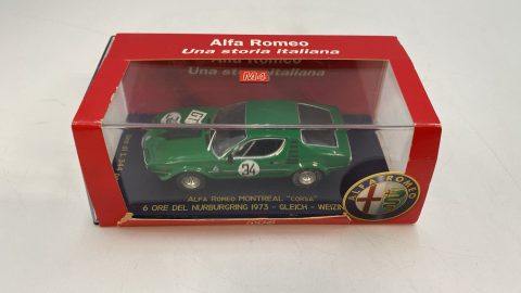 M4 Alfa Romeo Montreal Corsa 6h Nurburgring 1973 1/43 confezione leggermente rovinata
