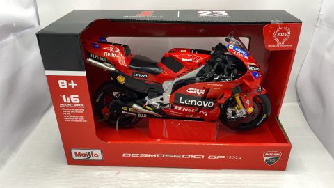 Maisto Ducati Desmosedici GP 2024 N.1 Bagnaia Team Lenovo 1/6