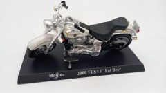 Maisto Harley Davidson Flstf Fat Boy 2000 1/18, senza scatola originale - scala 1:18
