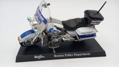 Maisto Harley Davidson Boston Police Department 1/18, senza scatola originale - scala 1:18