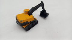 Majorette pala meccanica 1/100, evidenti segni del tempo, attacchi benna da sistemare, senza scatola originale - foto 2