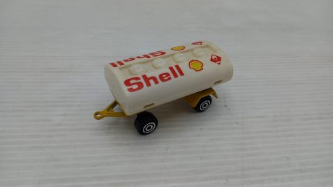 Majorette Shell gas fuel tanker 1/66, giocattolo vintage con normali segni del tempo