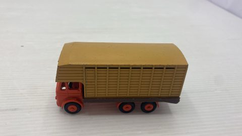 Budgie Toys Leyland Hippo Cattle Transporter Camion per il trasporto di bestiame 1/66  senza scatola originale, vernice carrozzeria con qualche segno