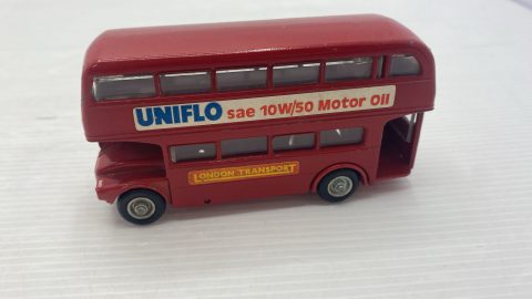 Budgie Toy A.E.C. "Routemaster" Uniflo 64 seater, autobus inglese a due piani, 64 posti, 1/76 senza scatola originale senza scatola originale