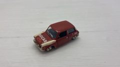 Mebetoys Autobianchi A112 Abarth 1/43 senza scatola originale, segni di usura, vernice rovinata - scala 1:43