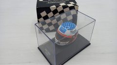 Minichamps casco helmet Shoei Jean Alesi 1/8, teca con qualche segno, confezione esterna usurata - scala 1:8