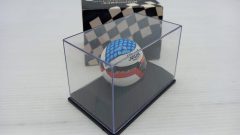 Minichamps casco helmet Shoei Jean Alesi 1/8, teca con qualche segno, confezione esterna usurata - foto 2