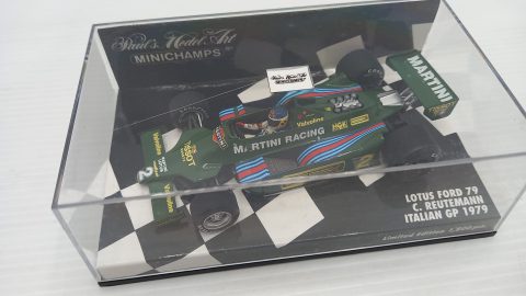 Minichamps Lotus Ford 79 C. Reutemann Italian GP 1979 1/43, teca segnata