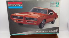 Monogram Pontiac GTO The Judge 1969 1/24, kit di montaggio completo, confezione usurata - foto 3