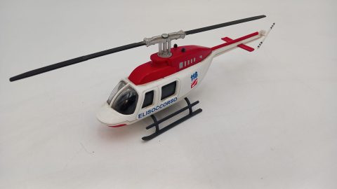 Mondo Motors elicottero Bell AB-206 Elisoccorso 1/60, mancante deriva posteriore, senza scatola originale