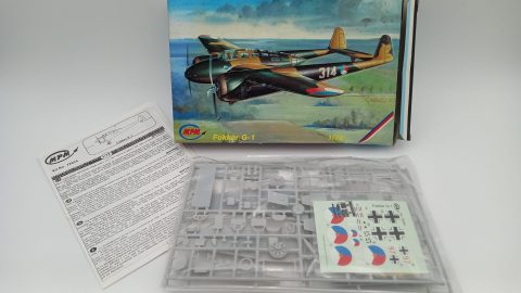 MPM Fokker G-1 1/72, aereo militare in kit di montaggio, confezione lievemente usurata