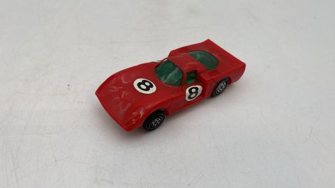 Alfa Romeo 33 Daytona 1/43 auto per pista elettrica, spazzole da sostituire, segni di usura del tempo
