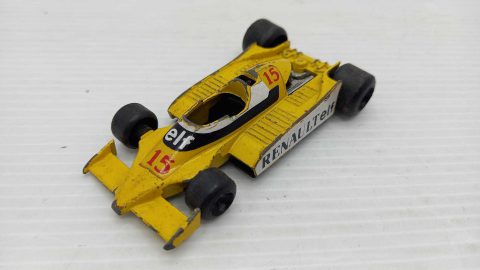 Polistil Renault Turbo RS F1 1/55, evidenti segni del tempo, mancante alettone posteriore