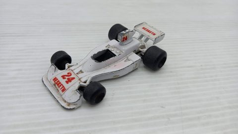 Polistil Hesketh 308 F1 1/55, senza scatola originale, segni di usura del tempo