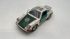 Polistil Porsche Carrera RS Polizia 1/24 senza scatola originale, evidenti segni di usura, vernice rovinata, antenna rotta -?