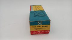 Politoys APS Alfa Romeo Giulietta T.I. 1/41, montante parabrezza rotto, tettuccio segnato - foto 8