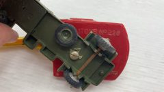 Politoys 2 modelli messi insieme, Autoambulanza Militare n. 6 ed escavatrice n. 228 1/43, segni di usura senza scatola originale - foto 7