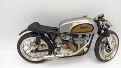 Protar Norton Grand Prix 500cc 1/9, kit montato da restaurare e pulire, mancante del cavalletto, senza scatola originale - foto 3