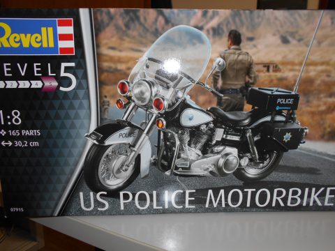 Us police motorbike - kit di montaggio - 1/8