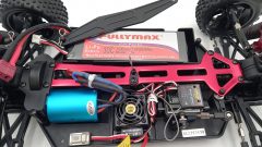 RK Buggy elettrico 1/10 brushless, 2,4 Ghz, quattro ruote motrici, batteria Lipo 7,4 V 3500 mAh 30 C, completo di tutto, con radio a stick, mai utilizzata - foto 8