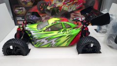 RK Buggy elettrico 1/10 brushless, 2,4 Ghz, quattro ruote motrici, batteria Lipo 7,4 V 3500 mAh 30 C, completo di tutto - foto 3